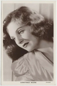 Constance Moore 1940er Echtfoto Postkarte - Picturegoer #1446 Filmstar RPPC - Bild 1 von 2