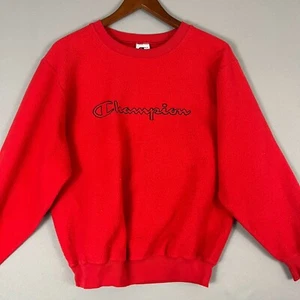 Vtg Champion Sweatshirt Boys XL/Adult Sm Cotton Fleece Logo Crew Neck Pullover - Picture 1 of 7