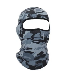 Grey Black Classic Camo Camouflage Sport Ski Balaclava Face Mask Helmet Liner - Picture 1 of 4