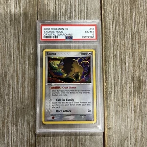 Graded PSA 6 2006 Pokemon EX Tauros-Holo Crystal Guardians #12 - Picture 1 of 2