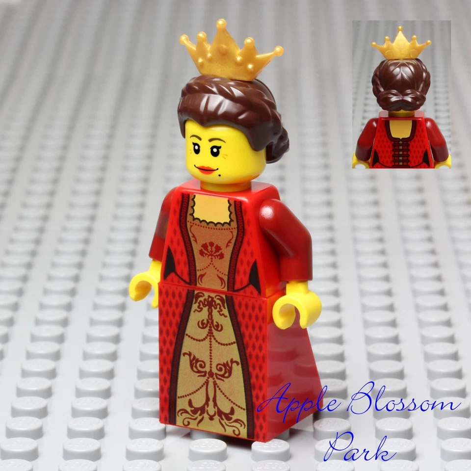 Новый Lego королевства женщина красный королева минифигурка золотой замок девочка принцесса платье 10223 - Изображение 1 из 4