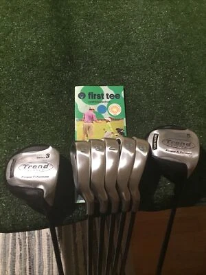 Acer & South Bay Ladies Irons & 3-5 Woods Set 5-9 Irons Graphite Shafts - Image 1 of 4