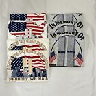 Lot Of 7 Tee Shirt Memorial Of World Trade Center 911 Hanest-Shirt Men Adult Xl 