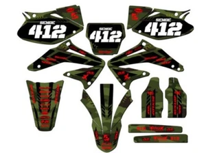 2002-2004 CRF 450 R APACHE Green Senge Graphics Kit Compatible with Honda - Picture 1 of 10