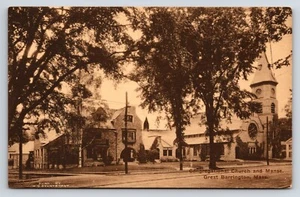 Postal Iglesia Congregacional y Manse, Great Barrington, MA - Imagen 1 de 2