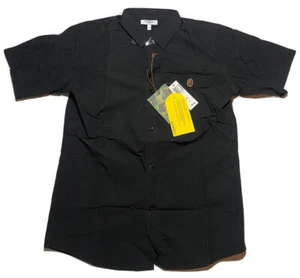 A Bathing Ape Button Down Shirt Size Small Black Bape - Picture 1 of 5