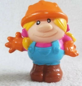 Little Tikes ~ Mujer Toddle Tots Trabajadora de la Construcción ~ Años 80 ~ De Colección - Imagen 1 de 4