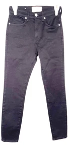 CQY Black High Rise Jeans Size 25 - Picture 1 of 3