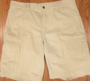 COLUMBIA REGULAR FIT 100% COTTON REGULAR FIT CARGO SHORTS LIGHT KHAKI Sz 36 - Imagen 1 de 3