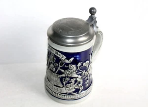 TRES RARE CHOPE BIERE ALLEMANDE JO JEUX OLYMPIQUE MUNCHEN 1972 GRES EMAILLÉ 50cl - Picture 1 of 8