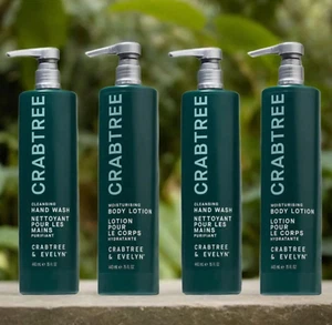 4 x Crabtree & Evelyn Cleansing Hand Wash & Moisturising Body Lotion [NEW!] - Picture 1 of 10