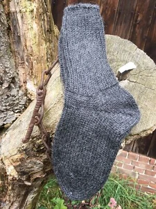 Kuschelige Alpaka 100 % Alpaka Wolle Socken Kuschelsocken warm und weich - Bild 1 von 7