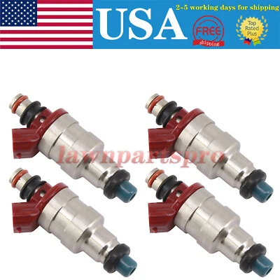 4x Fuel Injectors For 1990/1991/1992/1993/1994 Mazda B2600 MPV 2.6L G60913250 Foto 1 de 4