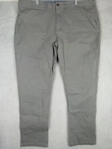 Grizzly Grip Tape Mens 44x34 Gray Straight Leg Khaki Pants - Picture 1 of 6