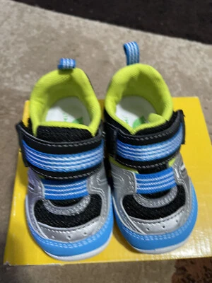 Zapatos de bebé tsukihoshi azul/negro talla 4,5 Foto 1 de 4
