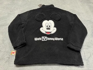 NEW Walt Disney World Jacket Adult XL Black Mickey Mouse Cakeworthy Fleece Parks - Picture 1 of 12