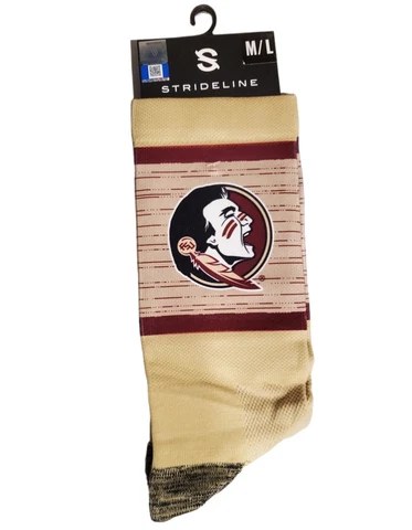 NCAA University Florida State Seminoles FSU Premium Strideline Crew Socks Gift Cover