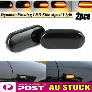 2pcs Dynamic LED Side Marker Lights Turn Signal Lights for VW Golf MK4 Ford - Picture 1 of 11