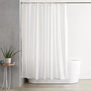 Tenda Da Doccia, in Tessuto Resistente All'Acqua E Alla Muffa, Con Occhielli E G - Foto 1 di 12