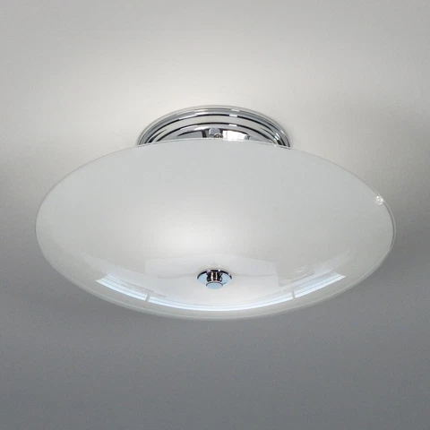 Semi-Flush Ceiling Light Vintage Glass Shade New Custom Fixture Cover