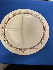 Vintage Mayer China geteilt Grillplatte Keramik Curtis 10 1/2" - Bild 1 von 4