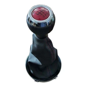 Genuino MINI GP2 Rojo R56 R55 Transmisión Manual Cambio Perillas Cuero Bota Cromada - Imagen 1 de 19