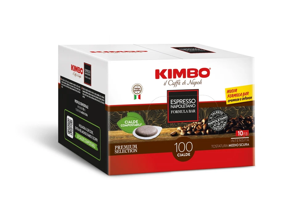 Kimbo Cialde Caffè ESE Miscela Espresso Napoletano, 200 - 300 - 400 Pezzi - Immagine 1 di 1