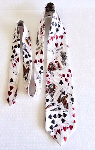 pLAYING CARD ROBERT CELLINI NECKTIE VEGAS GAMBLING THEATER COSPLAY TIE neocurio