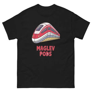 Maglev Pods Transportfahrzeug Illustration T-Shirt - Bild 1 von 13