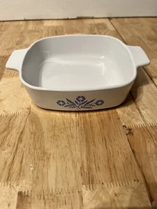 Vintage CorningWare Blue Corn Flour Handle Stamp A-1-B Casserole Cookware READ - Picture 1 of 2