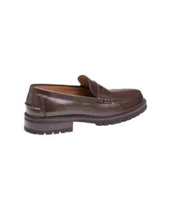 Johnston & Murphy Donnell Brown / Tan Leather Penny Loafers Men's US 10 M NEW! - Picture 1 of 6