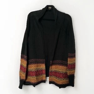 i Jeans by Buffalo Women's Fair Isle Sweater Beyonce Open Cardigan S Aztec Boho - Picture 1 of 9