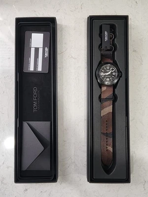 Reloj Shinola Tom Ford Hombre Negro Automático N°002 Ocean Plástico 43MM Camuflado Nuevo Foto 1 de 4
