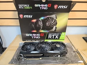 MSI NVIDIA GeForce RTX 2080 TI GAMING X TRIO 11GB GDDR6 Graphics Card - Picture 1 of 15