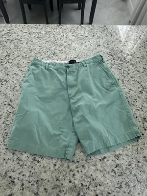 Мужские летние вареные шорты Reed Edward с плоской передней частью, зеленые, размер 36 с внутренним швом 9,5 - Изображение 1 из 3