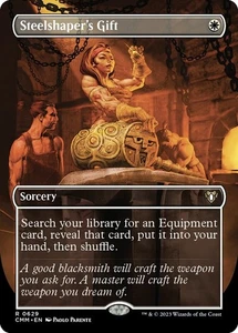 1x - Steelshaper's Gift - Borderless #629 - Commander Masters - NM MTG - Picture 1 of 1