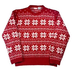 Vintage Pappagallo Nordic Fair Isle 100% Schurwolle Pullover Gr. M Made In Italy - Bild 1 von 11