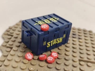 Custom Fallout Vault Tec Stash Box, & Nuka Cola Building Block Compatible w Mega - Image 1 of 4