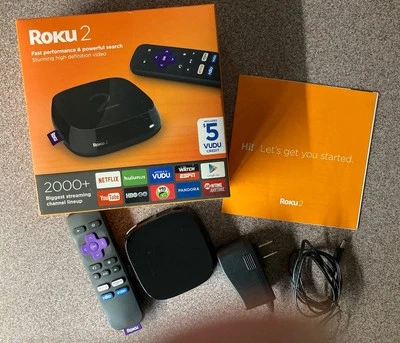 Roku 2 (3rd Generation) Media Streamer 4210R Black, Original Box - Image 1 of 2