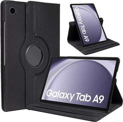 Leather 360 Rotating Cover Tablet Case For Galaxy Tab A9 8.7-inch (2023) UK - Image 1 of 4