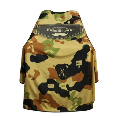 Capa de peluquero, capa de corte de pelo con cierre a presión, poliéster profesional de salón... Foto 1 de 4