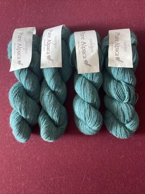 4,skeins Cascade Pure Alpaca Yarn Color 3091 Teal 220 Yds Each - Image 1 of 4