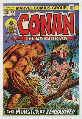 Conan il Barbaro #28 VF/NM 9.0 pagine bianche ow Marvel 1973 senza riserva - Immagine 1 di 2