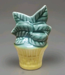 MCM McCoy Style Ceramic Flower Pot Wall Pocket Measuring Spoon / Knife Holder - Picture 1 of 11