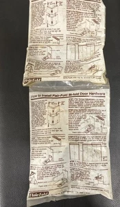 Mid Century Modern Bi-Falttür Hardware Pakete, Handwerker, Haus Reparatur - Bild 1 von 3