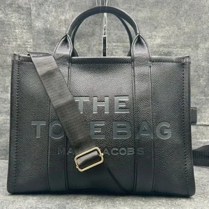Bolso de Mano Marc Jacobs The Mediano 2 Vías Cuero Negro - Imagen 1 de 12