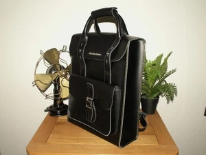 Dr. Martens Schwarz Rucksack Backpack Kiev Ledertasche Laptopfach 15"x12" (314) - Bild 1 von 6