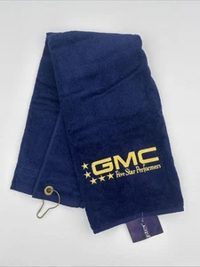 Dundee 100% Cotton Made In America Golf Towel Embroidered GMC W/ Clip 26” Inch - Picture 1 of 5