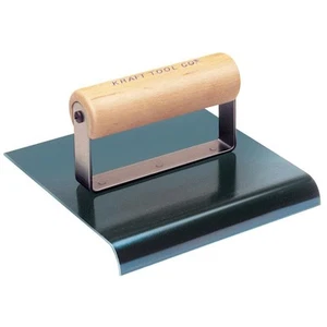 Kraft Tool Co 6 In. X 6 In. 1 In. R Blue Steel Edger With Wood Handle - Picture 1 of 1