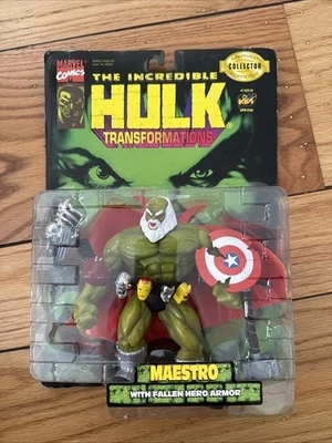 Figura Maestro ToyBiz Incredible Hulk Transformations 1997 de colección sin usar, en caja Foto 1 de 4